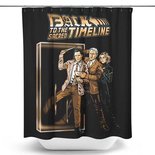 To the Sacred Timeline - Shower Curtain