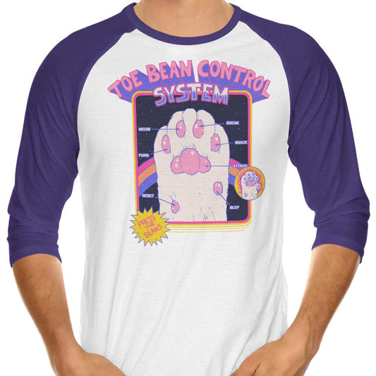 Toe Bean Control System - 3/4 Sleeve Raglan T-Shirt