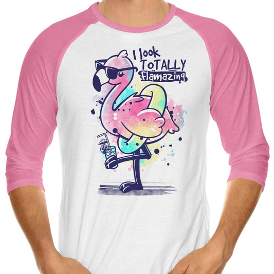 Totally Flamazing - 3/4 Sleeve Raglan T-Shirt