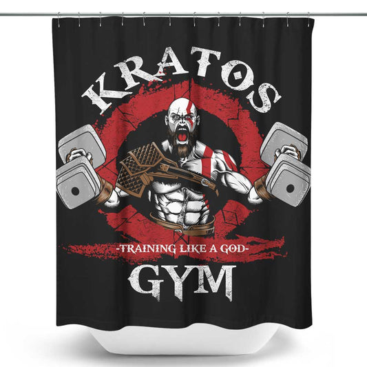 Training Like a God - Shower Curtain
