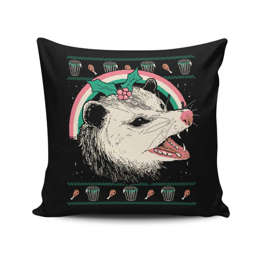 Trash the Halls - Throw Pillow
