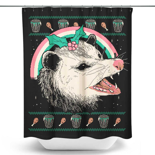 Trash the Halls - Shower Curtain