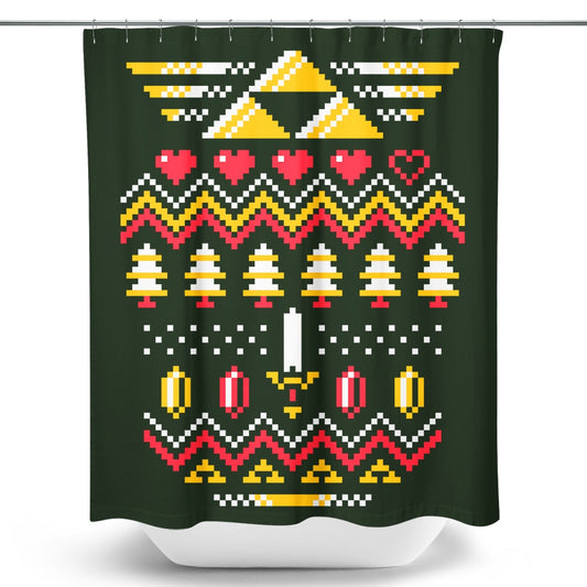 Triforce Holiday - Shower Curtain