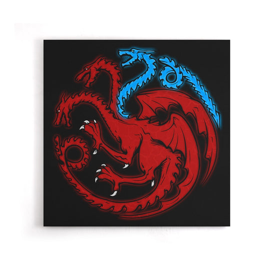 Trinity of Ice and Fire - Canvas Print