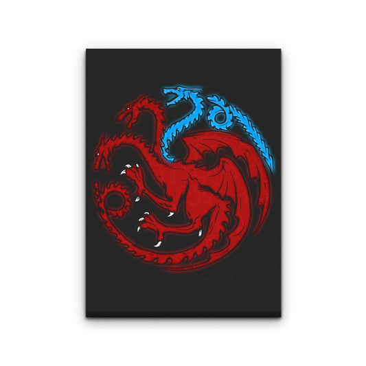 Trinity of Ice and Fire - Canvas Print