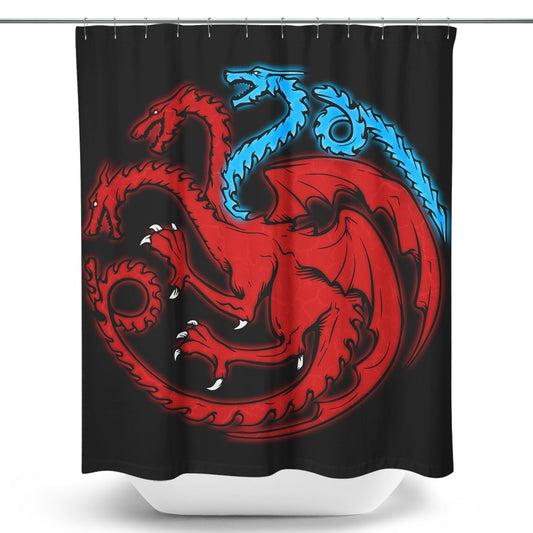 Trinity of Ice and Fire - Shower Curtain