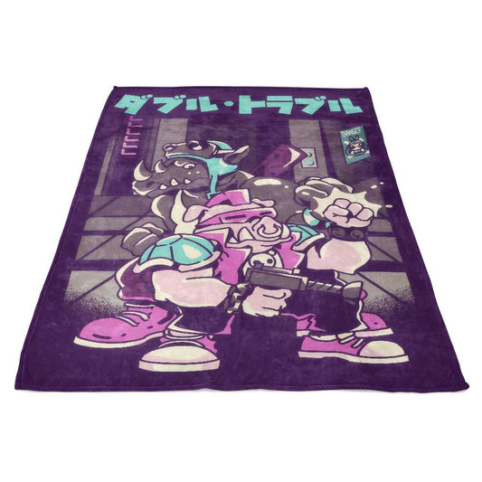 Trouble in Double - Fleece Blanket