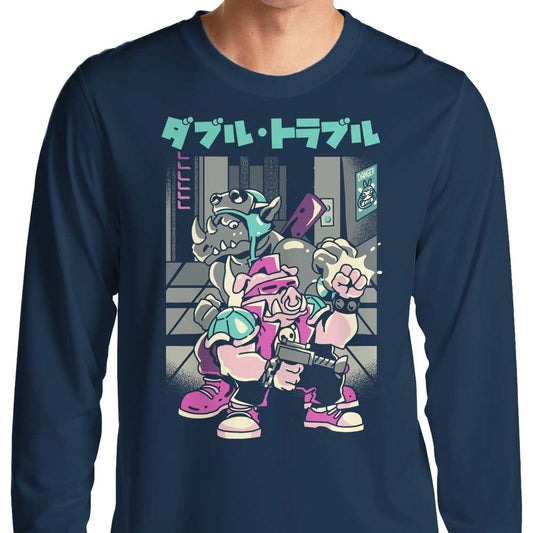 Trouble in Double - Long Sleeve T-Shirt