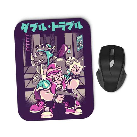 Trouble in Double - Mousepad