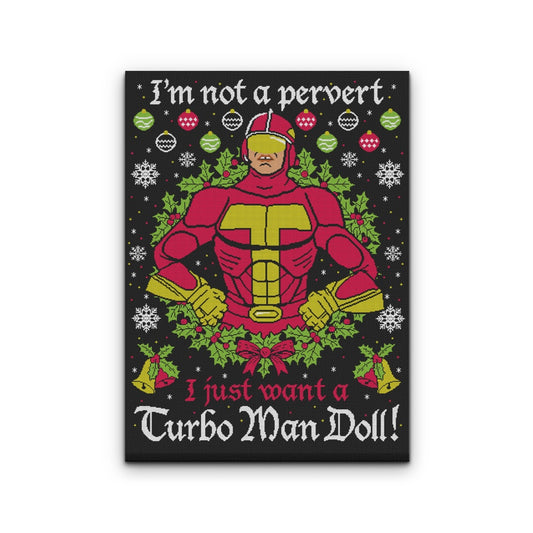 Turboman Sweater - Canvas Print