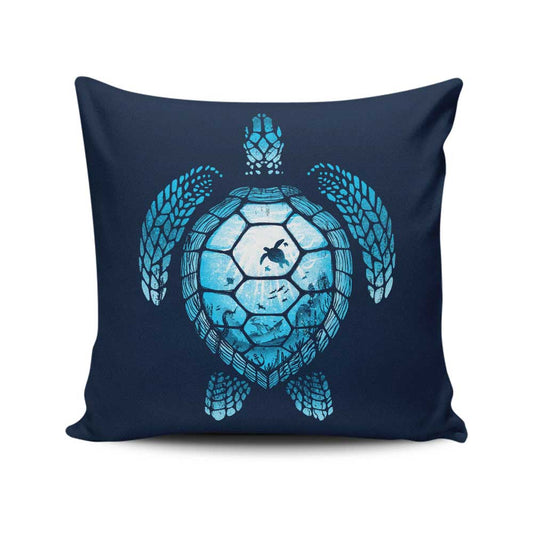 Turtle Silhouette - Throw Pillow