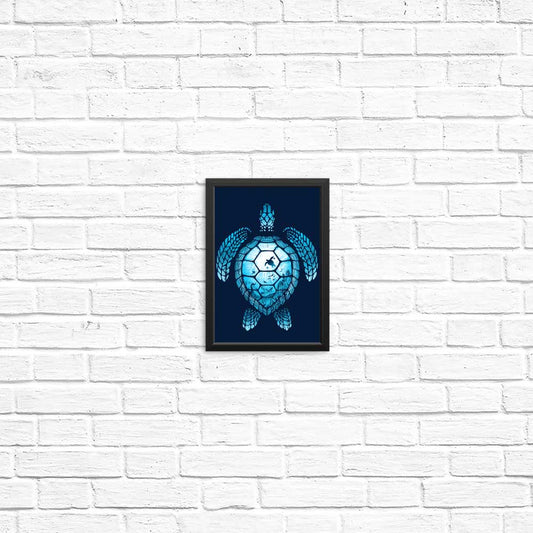 Turtle Silhouette - Posters & Prints