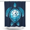 Turtle Silhouette - Shower Curtain