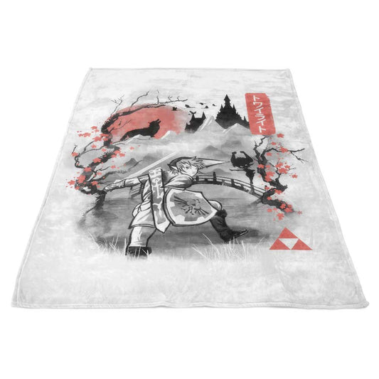 Twilight Sumi-e - Fleece Blanket