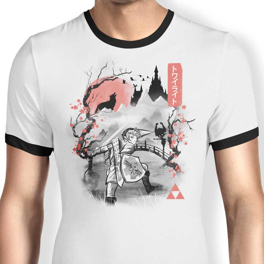 Twilight Sumi-e - Ringer T-Shirt