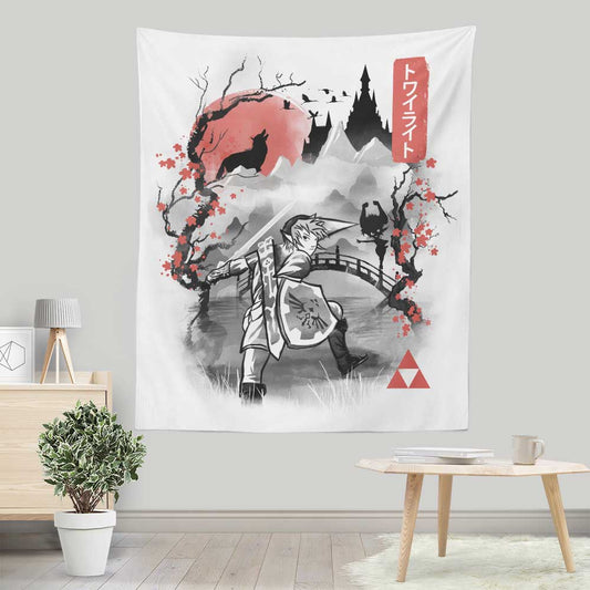 Twilight Sumi-e - Wall Tapestry