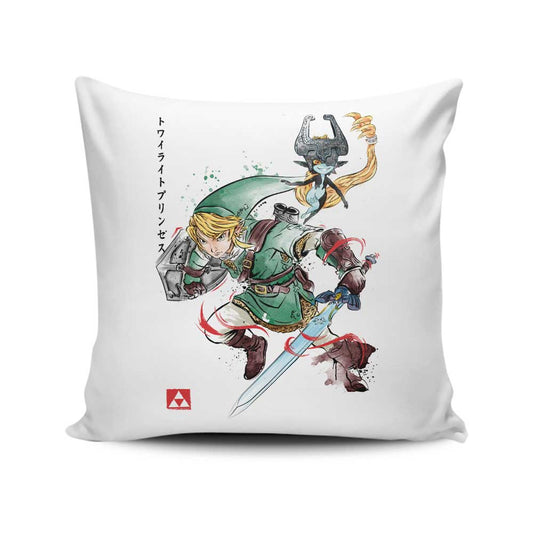 Twilight Watercolor - Throw Pillow