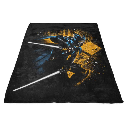 Twin White Blades - Fleece Blanket