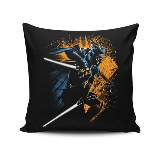 Twin White Blades - Throw Pillow