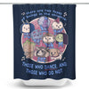 Two Types of Beings - Shower Curtain