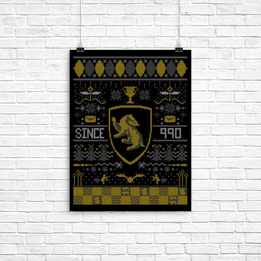 Ugly Badger Sweater - Poster