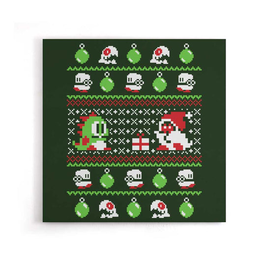 Ugly Bauble Sweater - Canvas Print