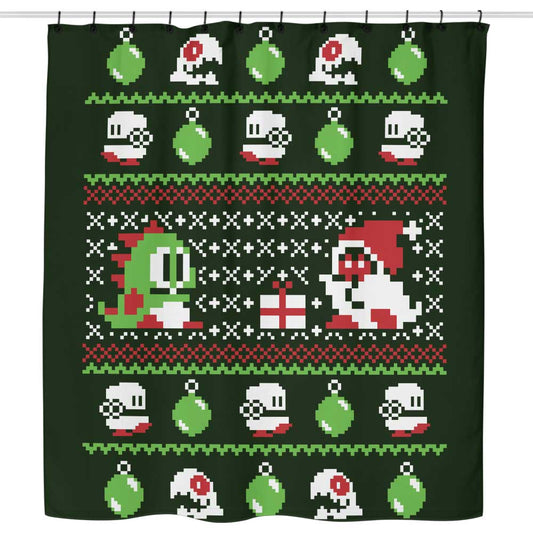 Ugly Bauble Sweater - Shower Curtain