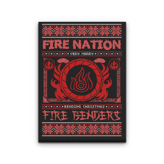 Ugly Fire Sweater - Canvas Print