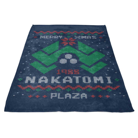 Ugly Nakatomi Sweater - Fleece Blanket