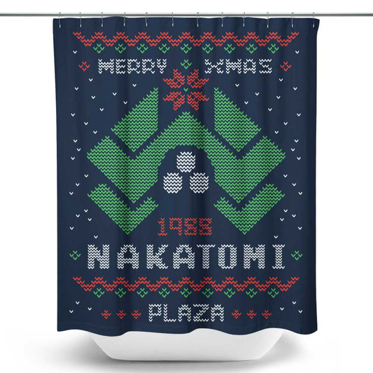 Ugly Nakatomi Sweater - Shower Curtain