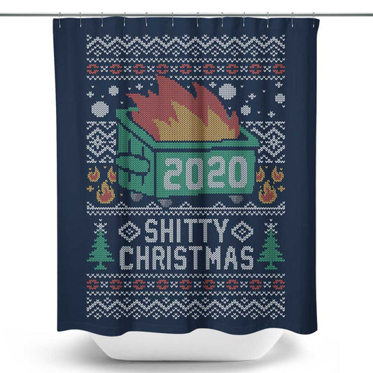 Ugly Shitty Sweater - Shower Curtain