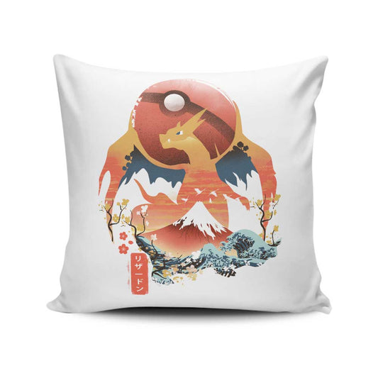 Ukiyo Fire - Throw Pillow