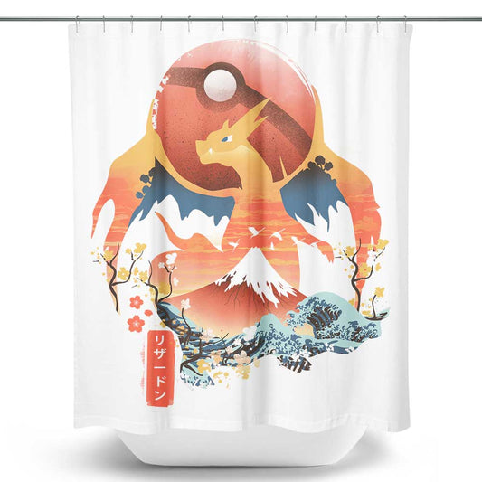Ukiyo Fire - Shower Curtain