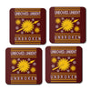 Unbowed. Unwrapped. Unbroken. - Coasters