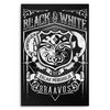 Vintage Black and White - Metal Print
