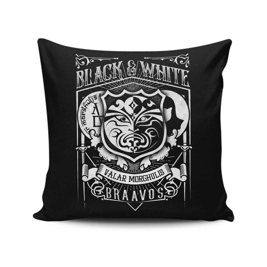 Vintage Black and White - Throw Pillow