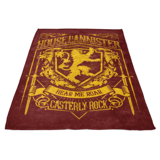 Vintage Lion - Fleece Blanket