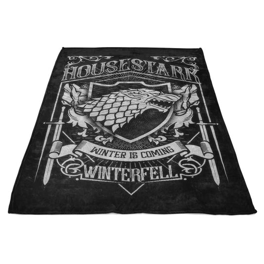 Vintage Wolf - Fleece Blanket