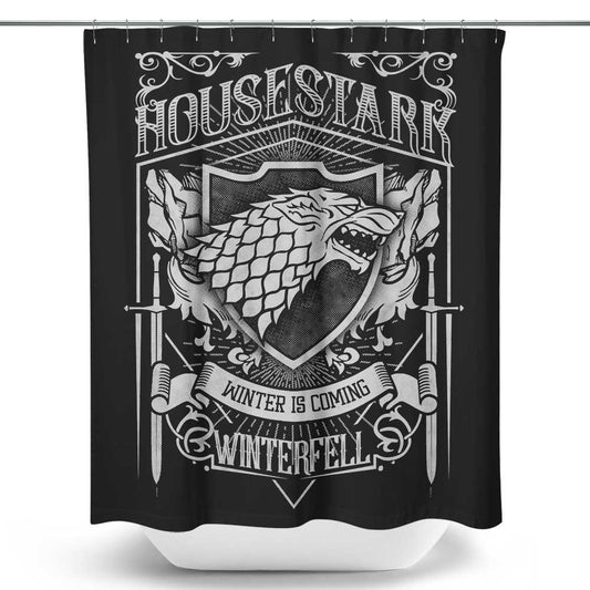 Vintage Wolf - Shower Curtain