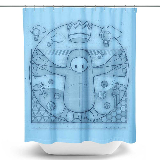 Virtruvian Guy - Shower Curtain