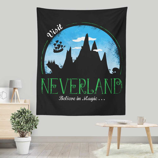 Visit Neverland - Wall Tapestry