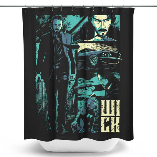 W-I-C-K - Shower Curtain