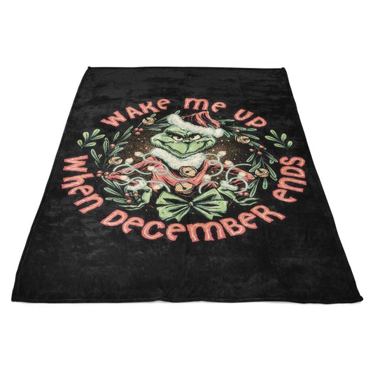 Wake Me Up - Fleece Blanket
