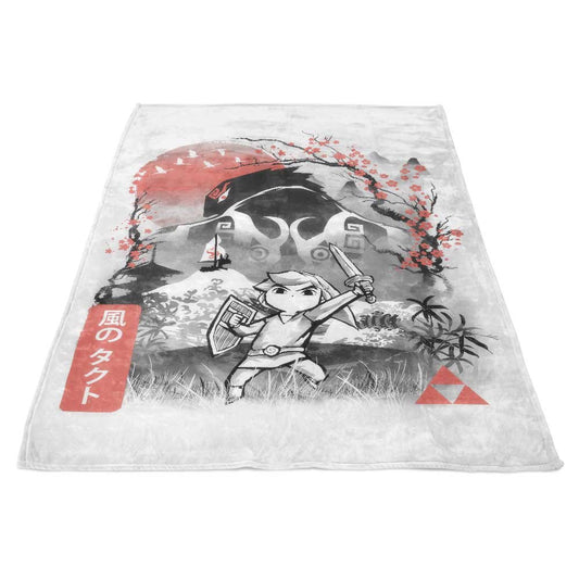 Waker Sumi-e - Fleece Blanket