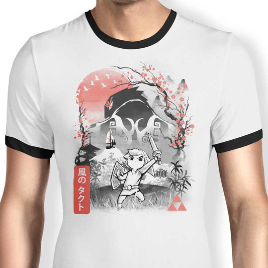 Waker Sumi-e - Ringer T-Shirt