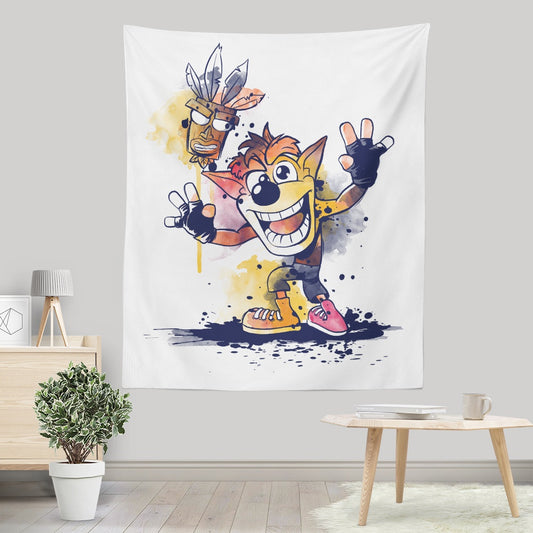 Watercolor Bandicoot - Wall Tapestry