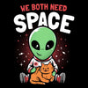 We Both Need Space - Throw Pillow
