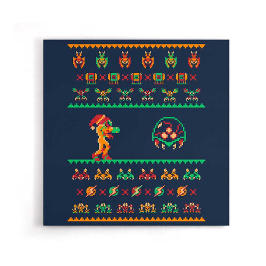 We Wish You a Metroid Christmas - Canvas Print