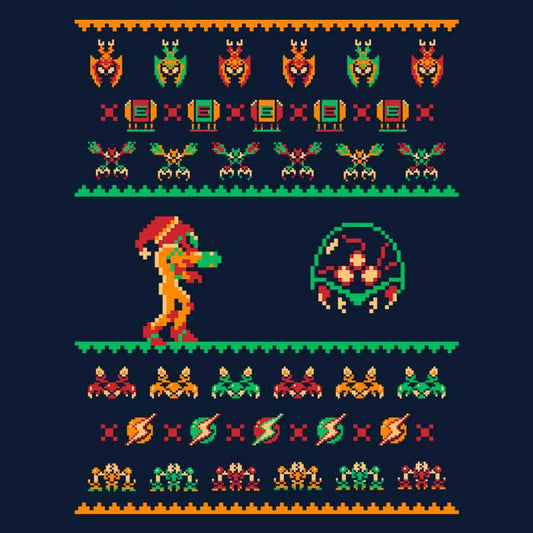 We Wish You a Metroid Christmas - Throw Pillow