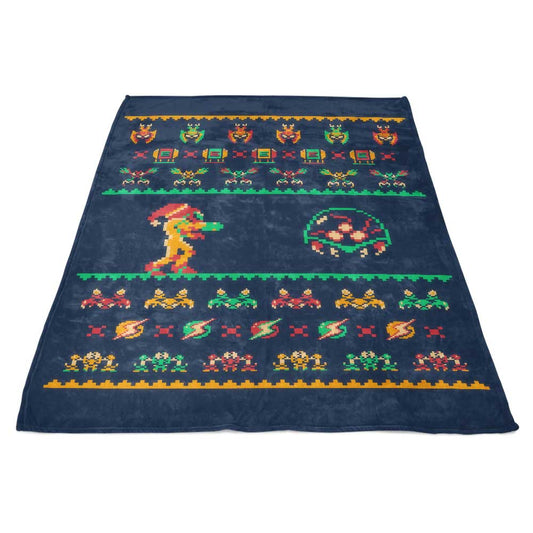 We Wish You a Metroid Christmas - Fleece Blanket